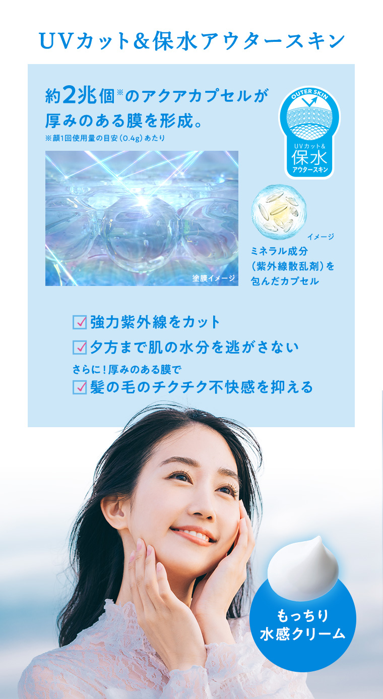 UVカット & 保水アウタースキン