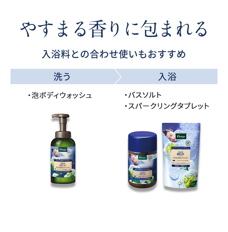 やすまる香りに包まれる 入浴料との合わせ使いもおすすめ