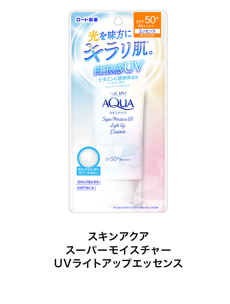 スキンアクア スーパーモイスチャー UVライトアップエッセンス