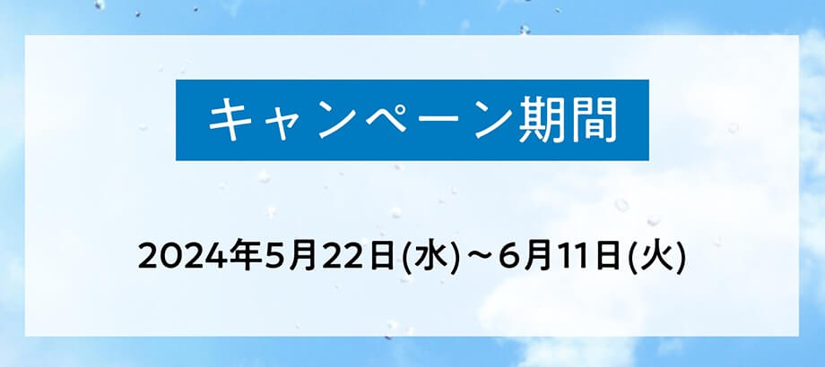 キャンペーン期間 2024年5月22日~6月11日