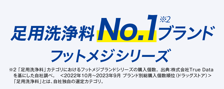 足用洗浄料No1ブランド　フットメジシリーズ