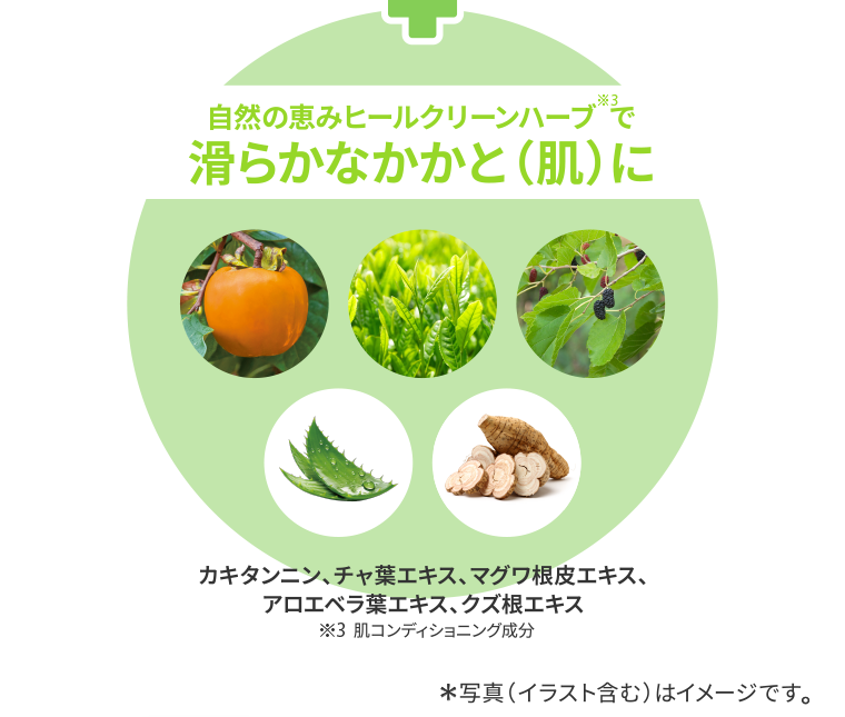 滑らかなかかと（肌）に