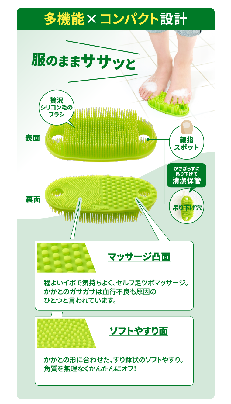 多機能×コンパクト設計