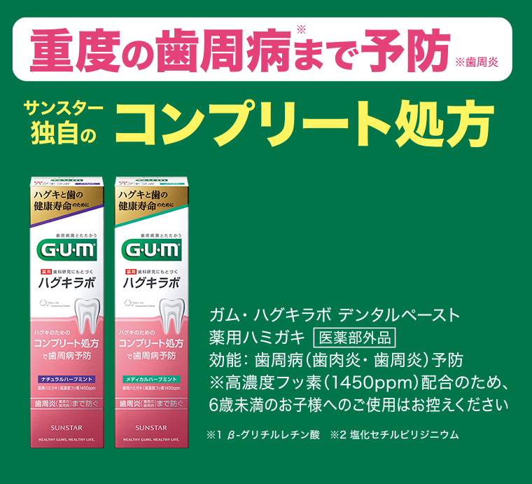 重度の歯周病まで予防