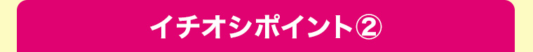 イチオシポイント2