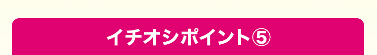 イチオシポイント5
