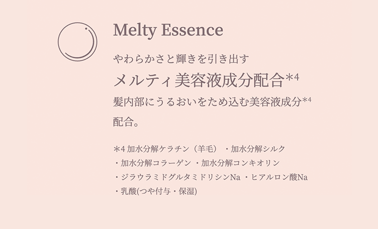 メルティ美容液成分配合