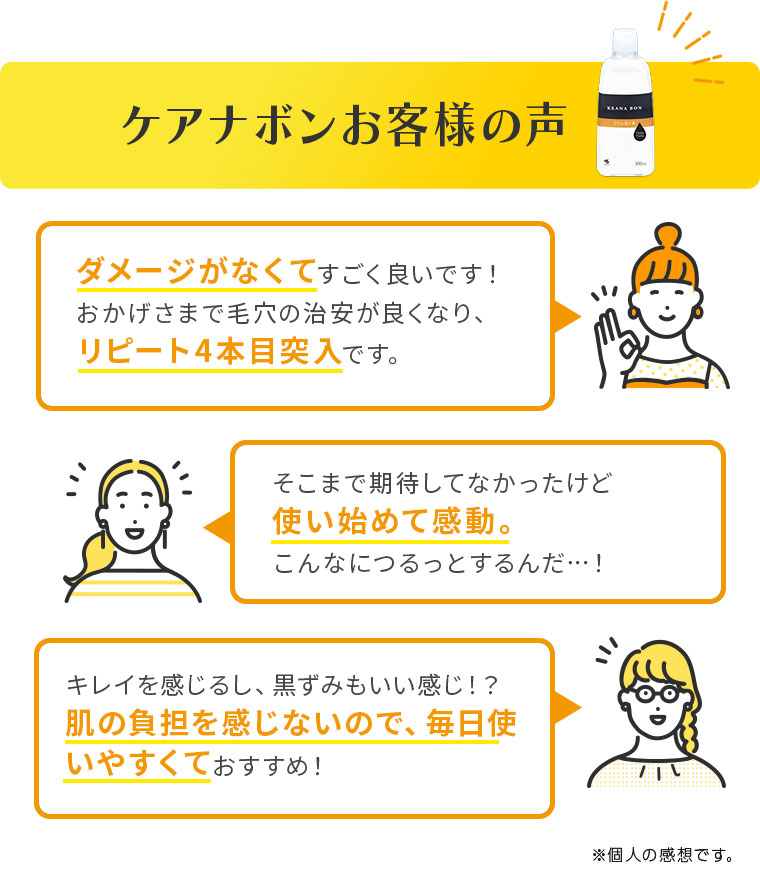 ケアナボンお客様の声