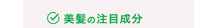 美髪の注目成分