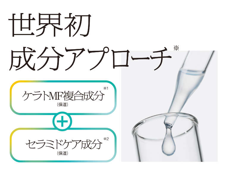 ケラトMF複合成分＋セラミドケア成分