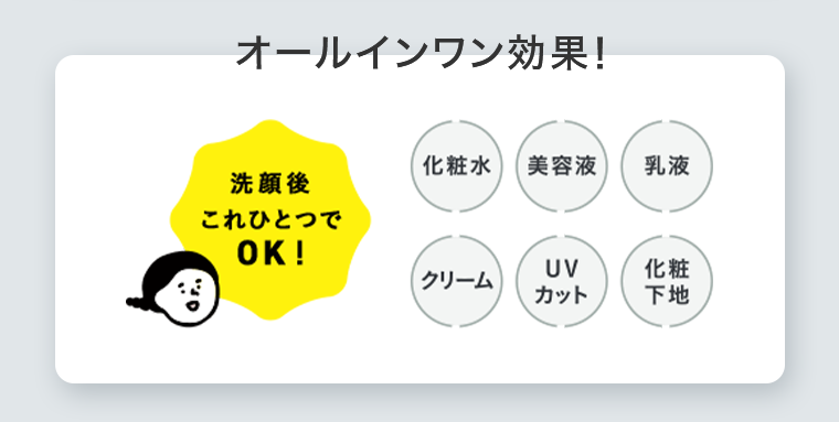 オールインワン効果！