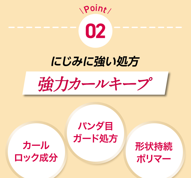 Point 02 強力カールキープ