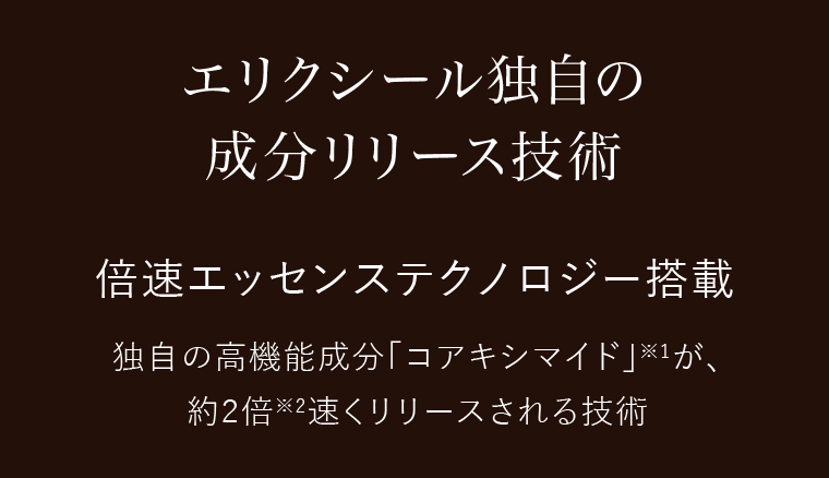 エリクシール独自の成分リリース技術