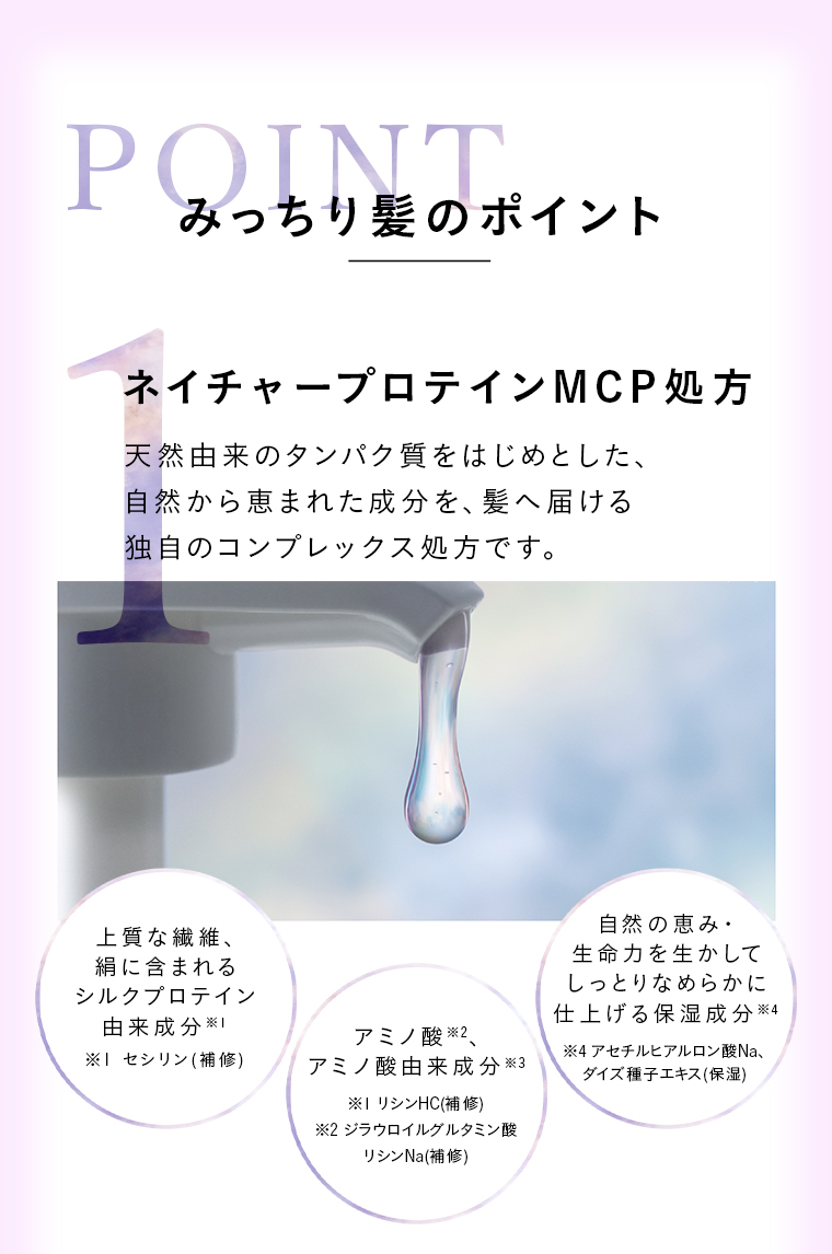 POINT1 みっちり髪のポイント ネイチャープロテインMCP処方