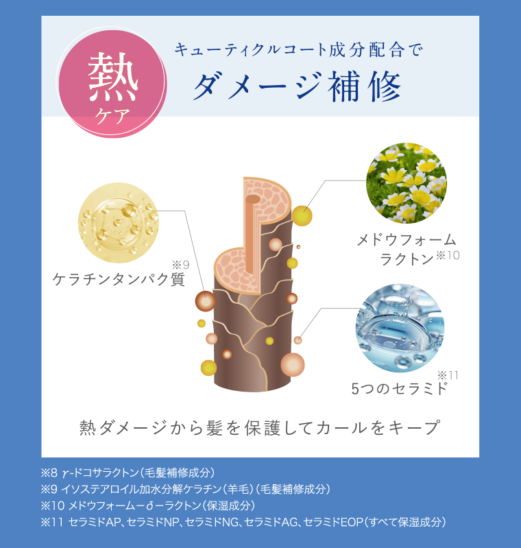 熱ケア　ダメージ補修