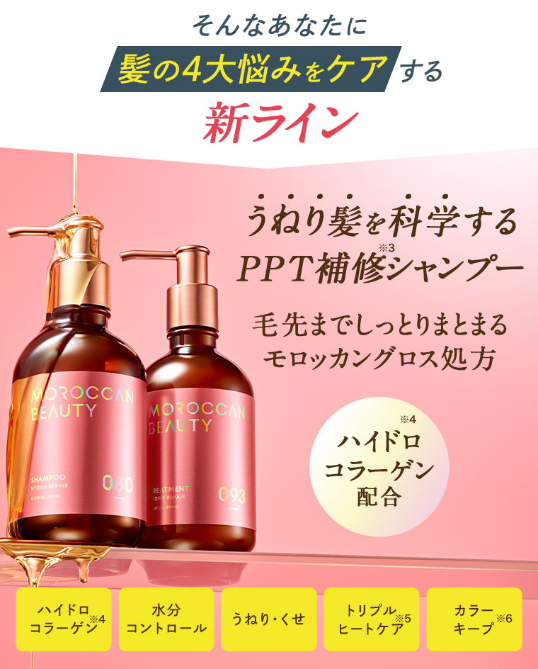 そんなあなたに髪の4大悩みをケアする新ライン