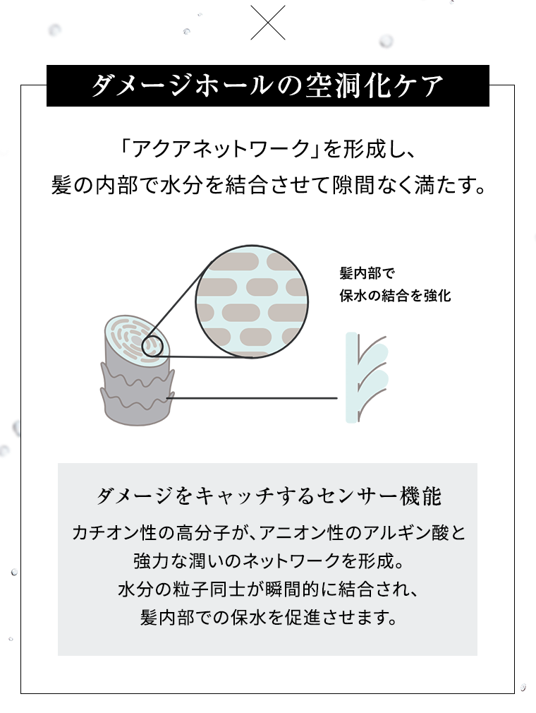 ダメージホールの空洞化ケア