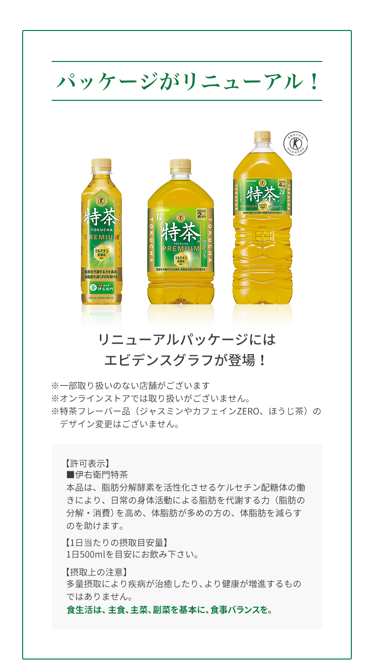 パッケージがリニューアル！リニューアルパッケージにはエビデンスグラフが登場！