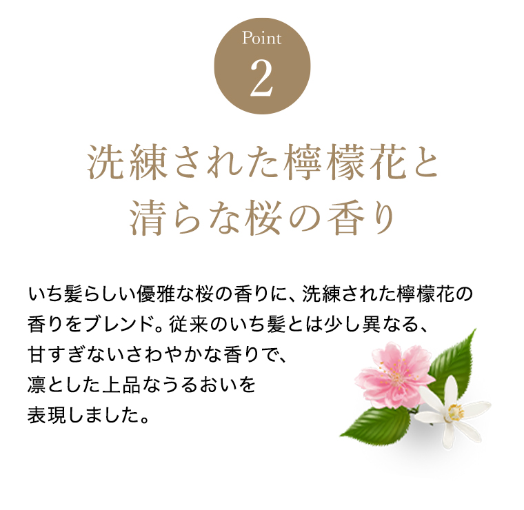 Point2 洗練された檸檬花と清らな桜の香り