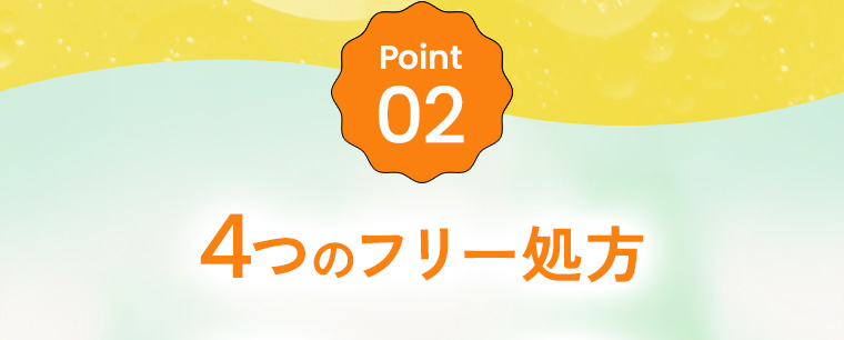 Point02：4つのフリー処方