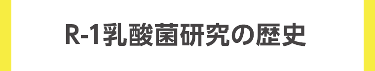 R-1乳酸菌研究の歴史