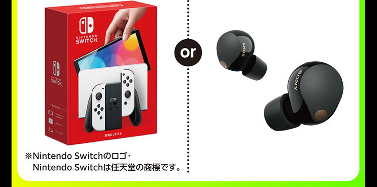 ※Nintendo Switchのロゴ・Nintendo Switchは任天堂の商標です。