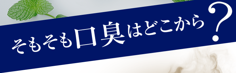 そもそも口臭はどこから？