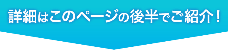 詳細はこのページの後半でご紹介！