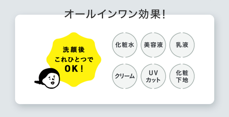 オールインワン効果！