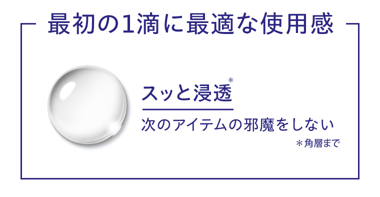 最初の１滴に最適な使用感