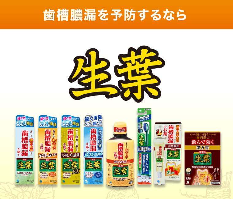 歯槽膿漏を予防するなら 生葉