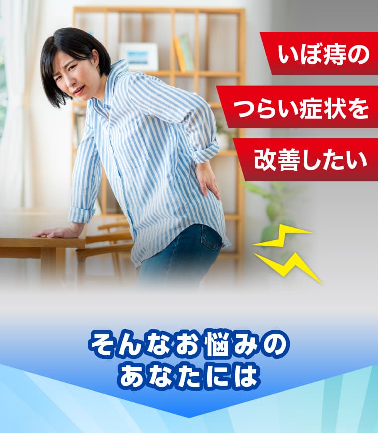 いぼ痔のつらい症状を改善したい-そんなお悩みのあなたには