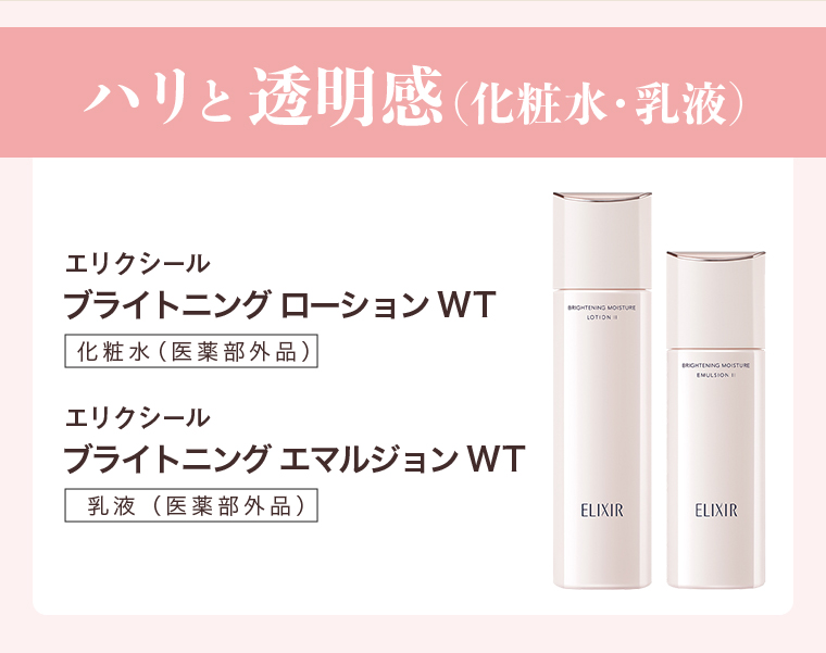 ハリと透明感（化粧水・乳液）