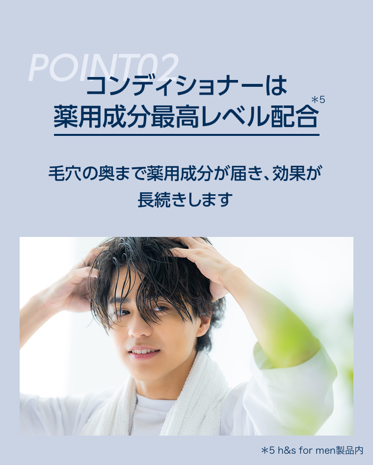 POINT02 薬用成分最高レベル配合