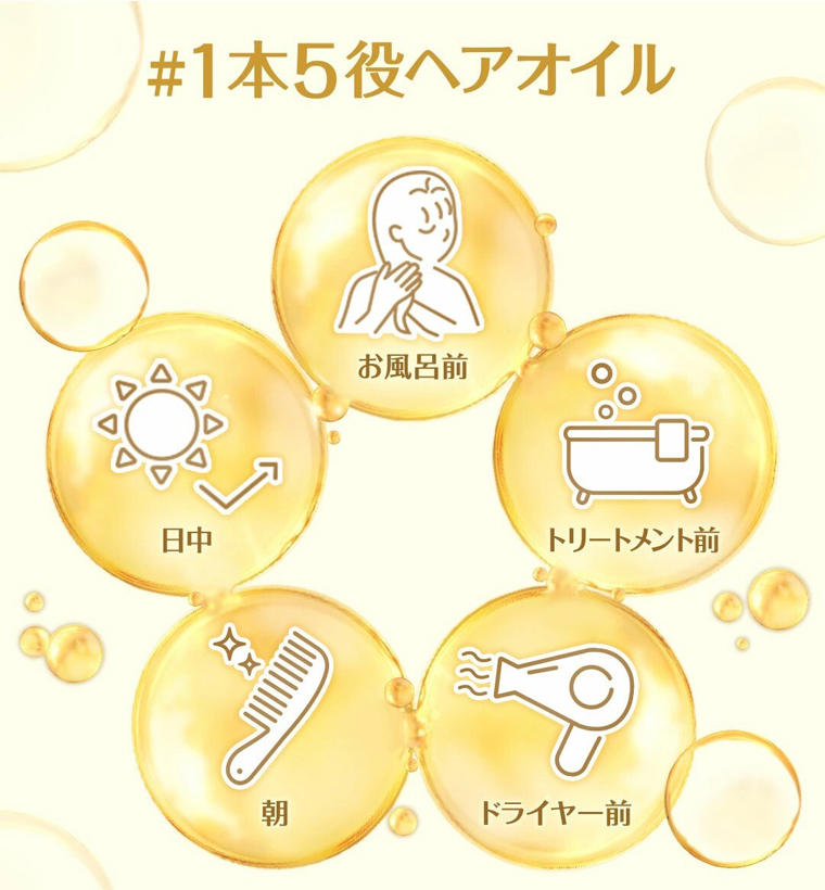 1本5役ヘアオイル