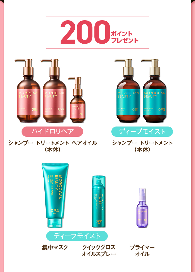 200ポイントプレゼント