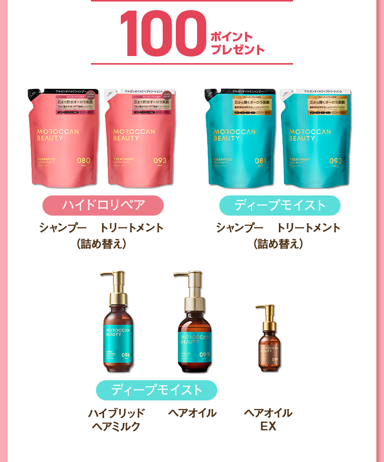100ポイントプレゼント