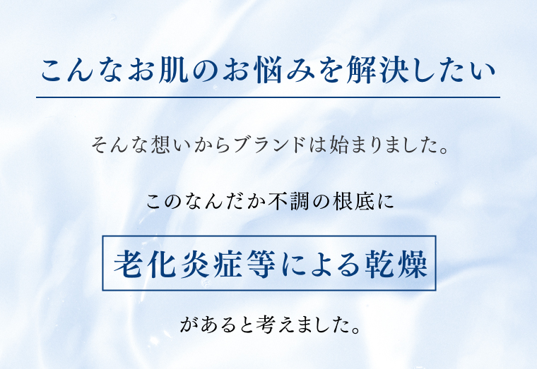 こんなお肌の悩みを解決したい
