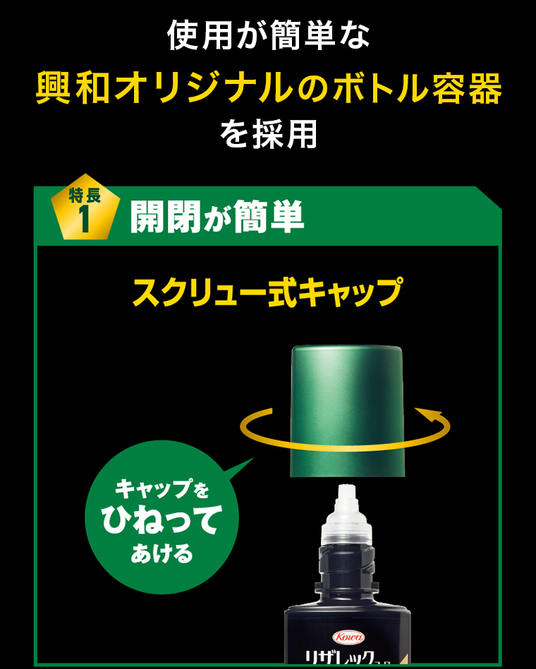 特長1 開閉が簡単