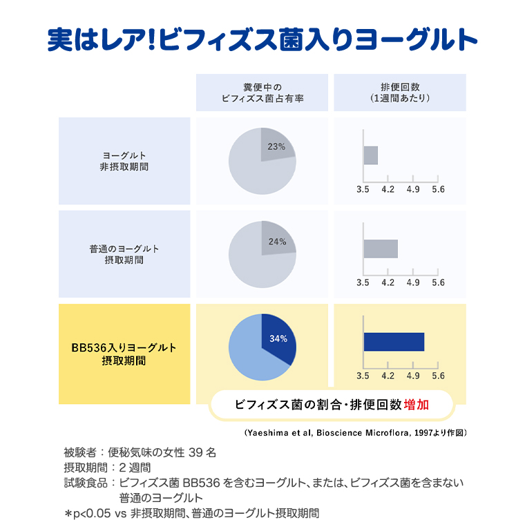 実はレア！ビフィズス菌入りヨーグルト