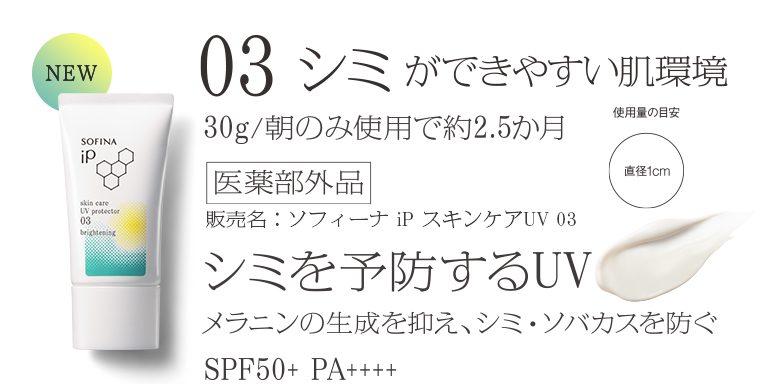 03シミを予防するUV