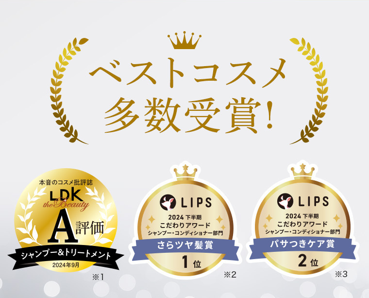 ベストコスメ多数受賞！