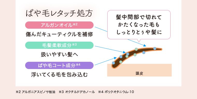 ぱや毛レタッチ処方