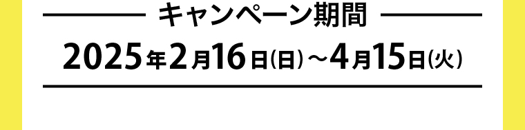 キャンペーン期間