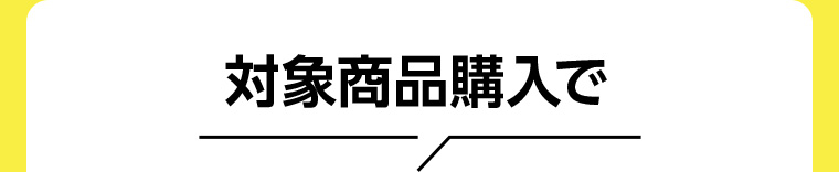 対象商品購入で