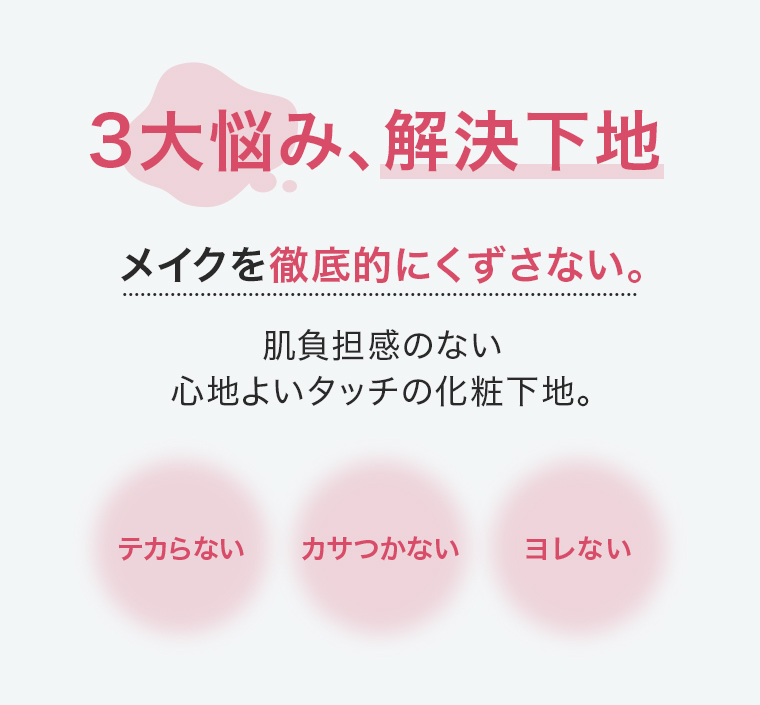 3大悩み、解決下地