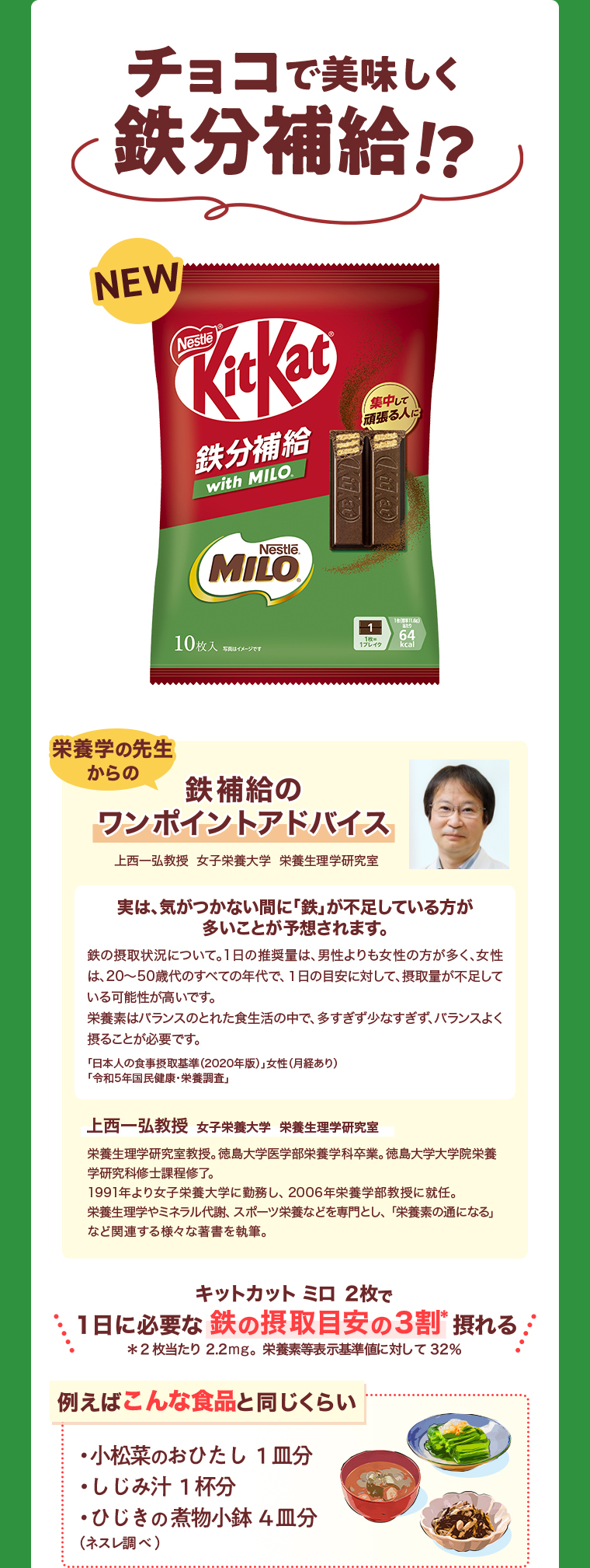 チョコで美味しく鉄分補給!?