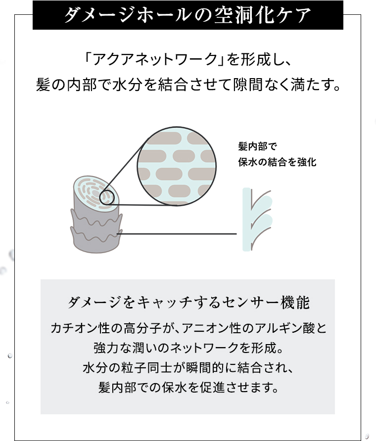 ダメージホールの空洞化ケア