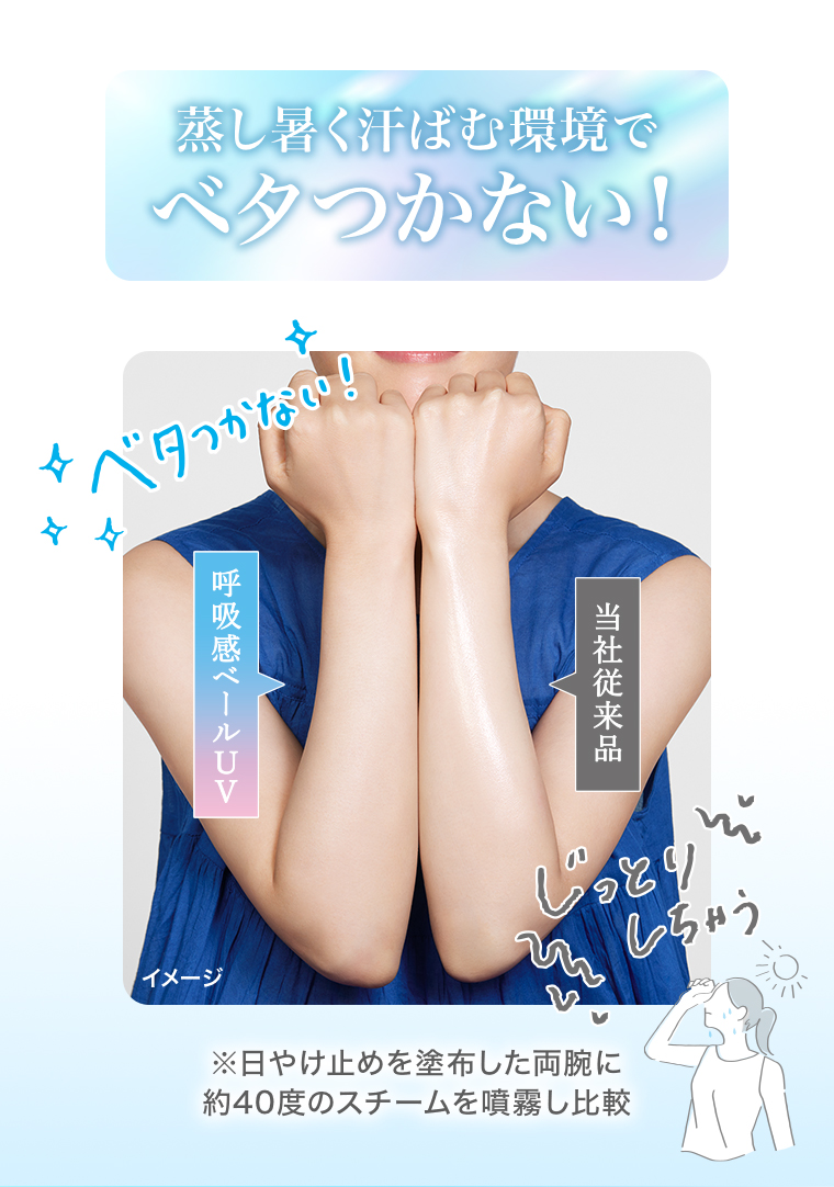 ベタつかない！
