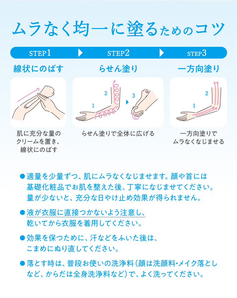 ムラなく均一に塗るためのポイント